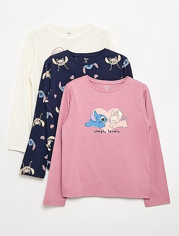 Set di 3 t-shirt 'Stitch' & 'Angel'