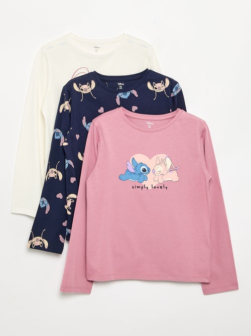 Set di 3 t-shirt 'Stitch' & 'Angel' - Kiabi Set di 3 t-shirt 'Stitch' & 'Angel' - Kiabi