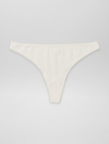 Set di 3 tanga in cotone