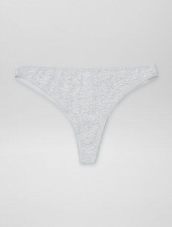 Set di 3 tanga in cotone