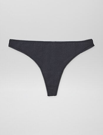 Set di 3 tanga in cotone