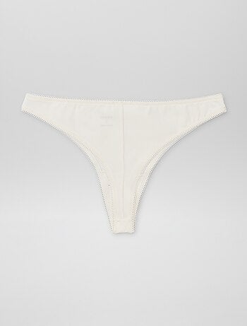 Set di 3 tanga in cotone