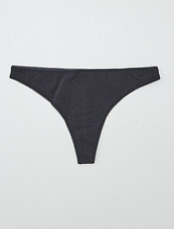 Set di 3 tanga in cotone