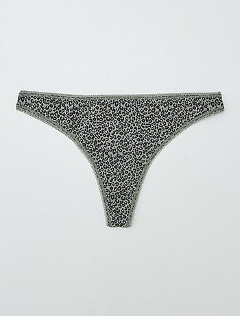 Set di 3 tanga in cotone