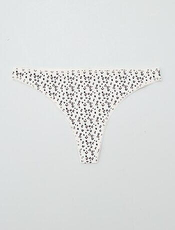Set di 3 tanga in cotone