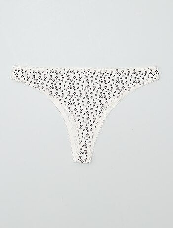Set di 3 tanga in cotone