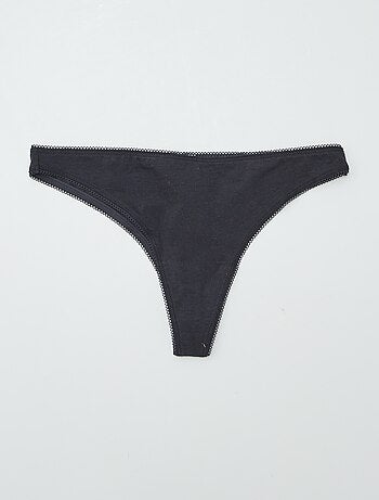 Set di 3 tanga in cotone