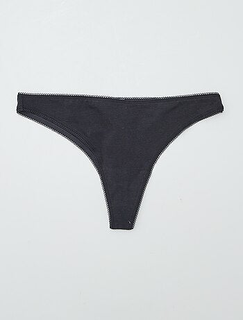 Set di 3 tanga in cotone