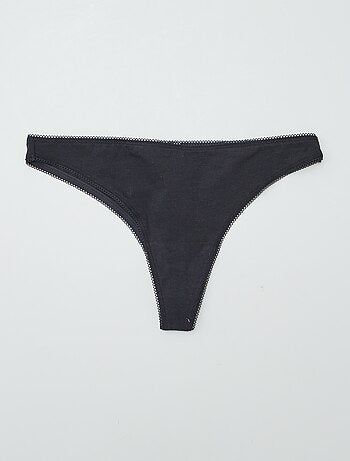 Set di 3 tanga in cotone