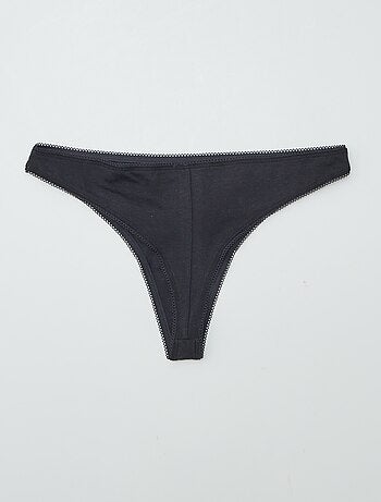 Set di 3 tanga in cotone