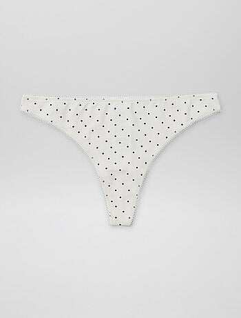 Set di 3 tanga in cotone