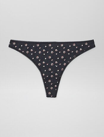 Set di 3 tanga in cotone