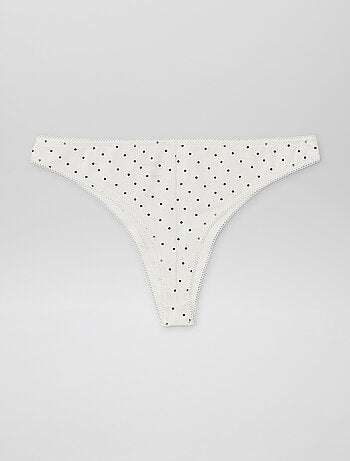 Set di 3 tanga in cotone