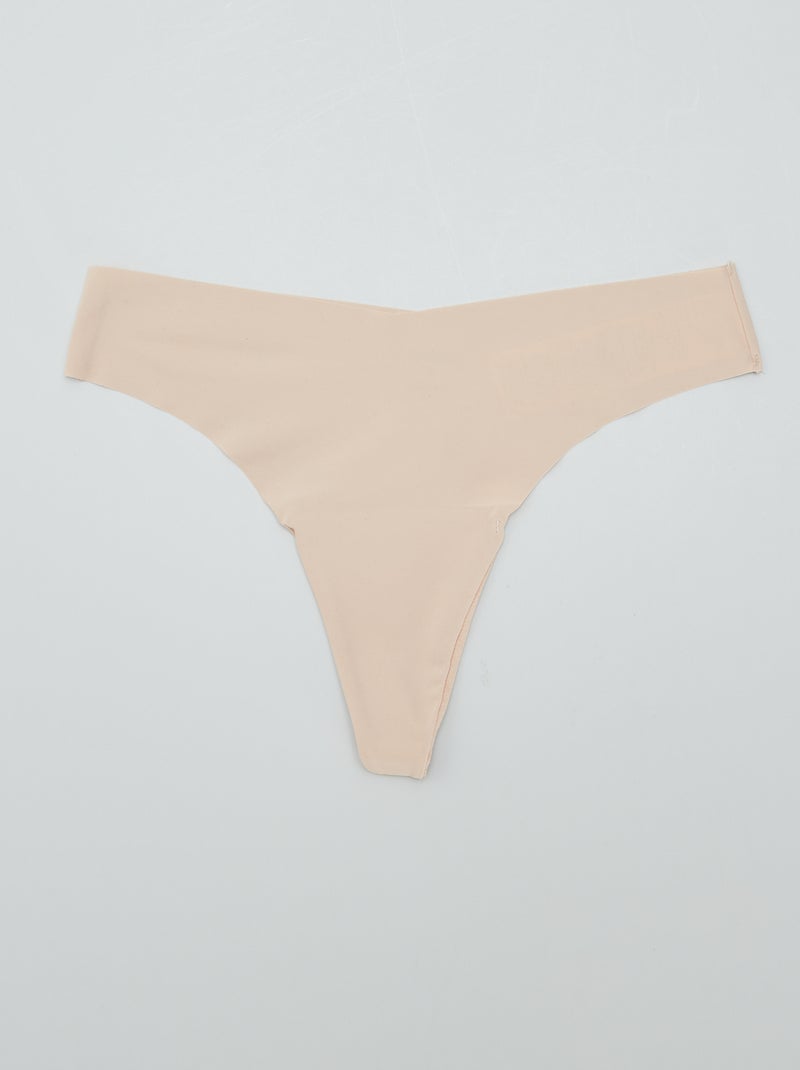 Set di 3 tanga invisibili MARRONE - Kiabi