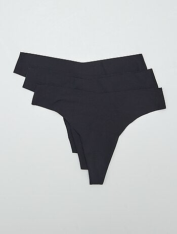 Set di 3 tanga invisibili