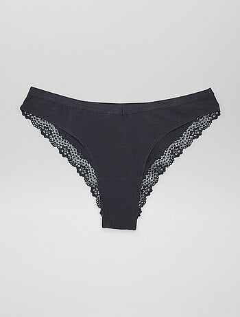 Set di 3 tanga premaman con pizzo