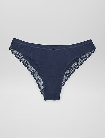 Set di 3 tanga premaman con pizzo