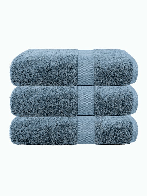 Set di 3 teli da bagno 70x130 cm 500 g/m² 100% cotone - Kiabi