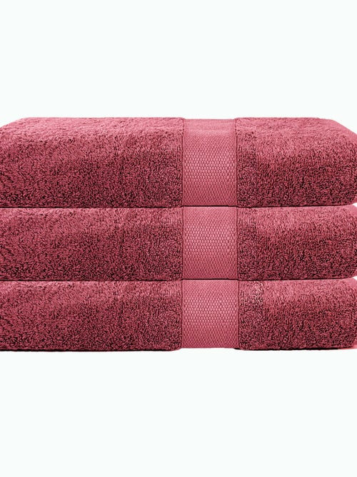 Set di 3 teli da bagno 70x130 cm 500 g/m² 100% cotone - Kiabi