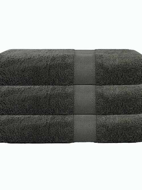 Set di 3 teli da bagno 70x130 cm 500 g/m² 100% cotone - Kiabi