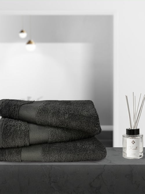 Set di 3 teli da bagno 70x130 cm 500 g/m² 100% cotone - Kiabi