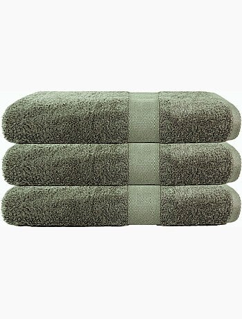 Set di 3 teli da bagno grandi 100x150 cm 500 g/m² 100% cotone