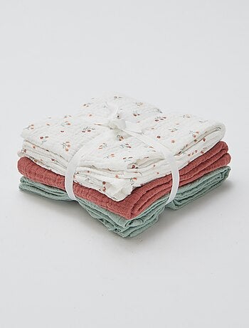 Set di 3 telini multiuso unisex in spugna