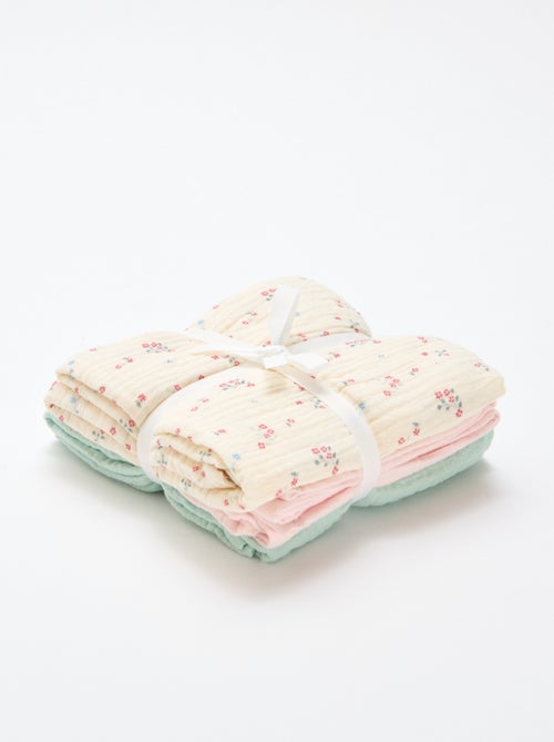 Set di 3 telini multiuso unisex in spugna - Kiabi