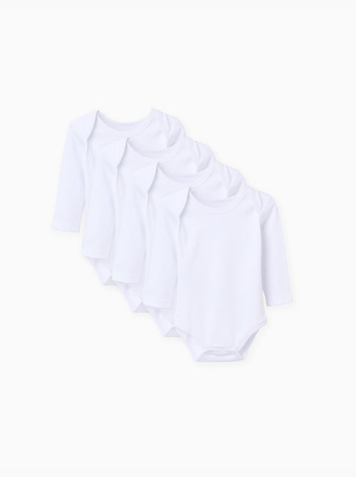 Set di 4 body in cotone con maniche americane - Kiabi Set di 4 body in cotone con maniche americane - Kiabi
