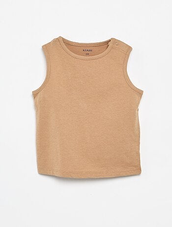 Set di 4 canotte a tinta unita