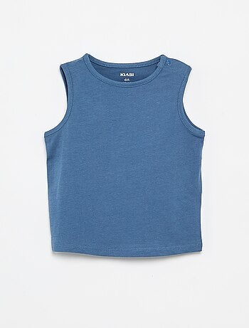 Set di 4 canotte a tinta unita