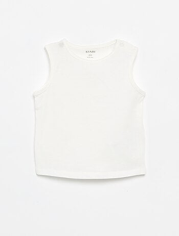 Set di 4 canotte a tinta unita