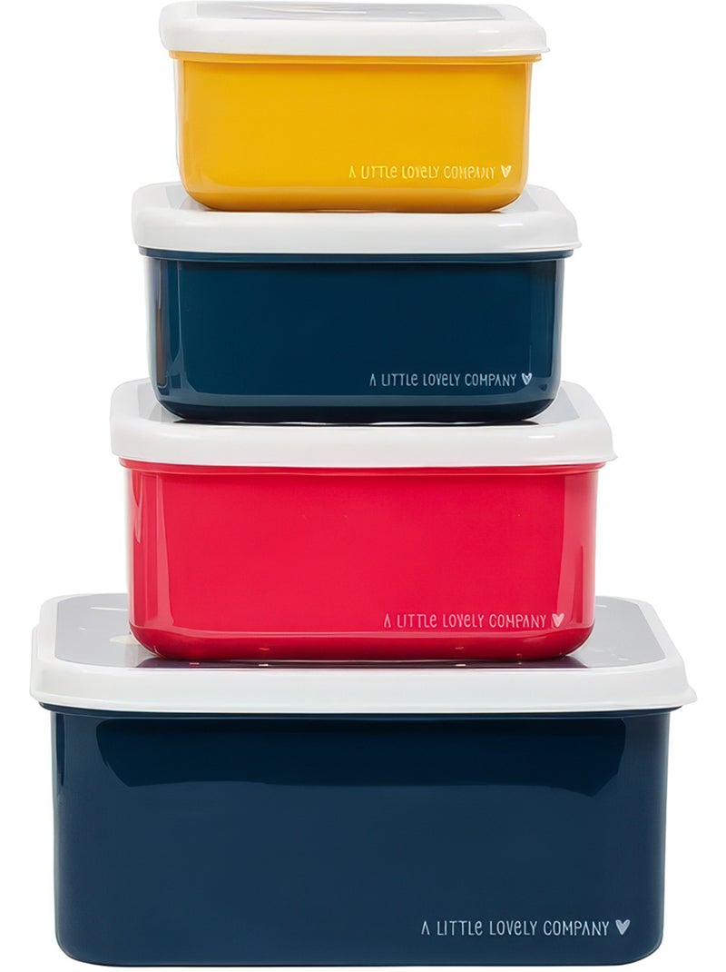 Set di 4 contenitori snack | a little lovely company | a little lovely company Blu marino - Kiabi