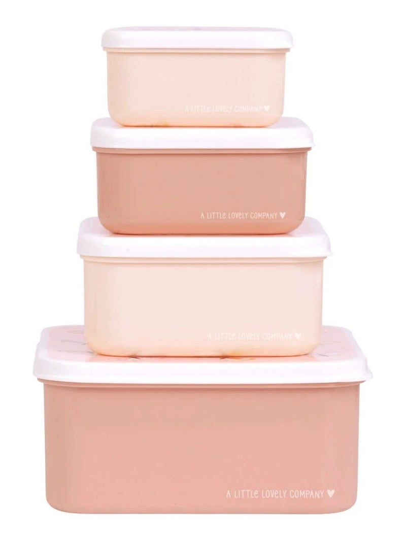 Set di 4 contenitori snack | a little lovely company | a little lovely company Rosa - Kiabi