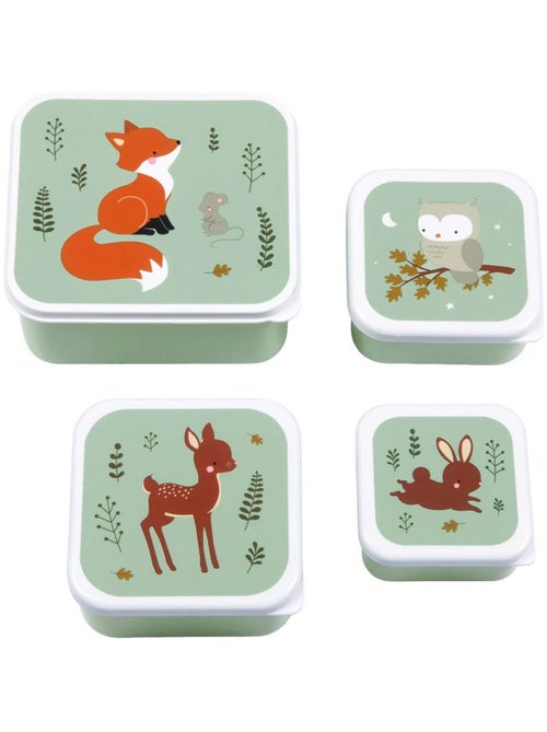 Set di 4 contenitori snack | a little lovely company | a little lovely company - Kiabi Set di 4 contenitori snack | a little lovely company | a little lovely company - Kiabi