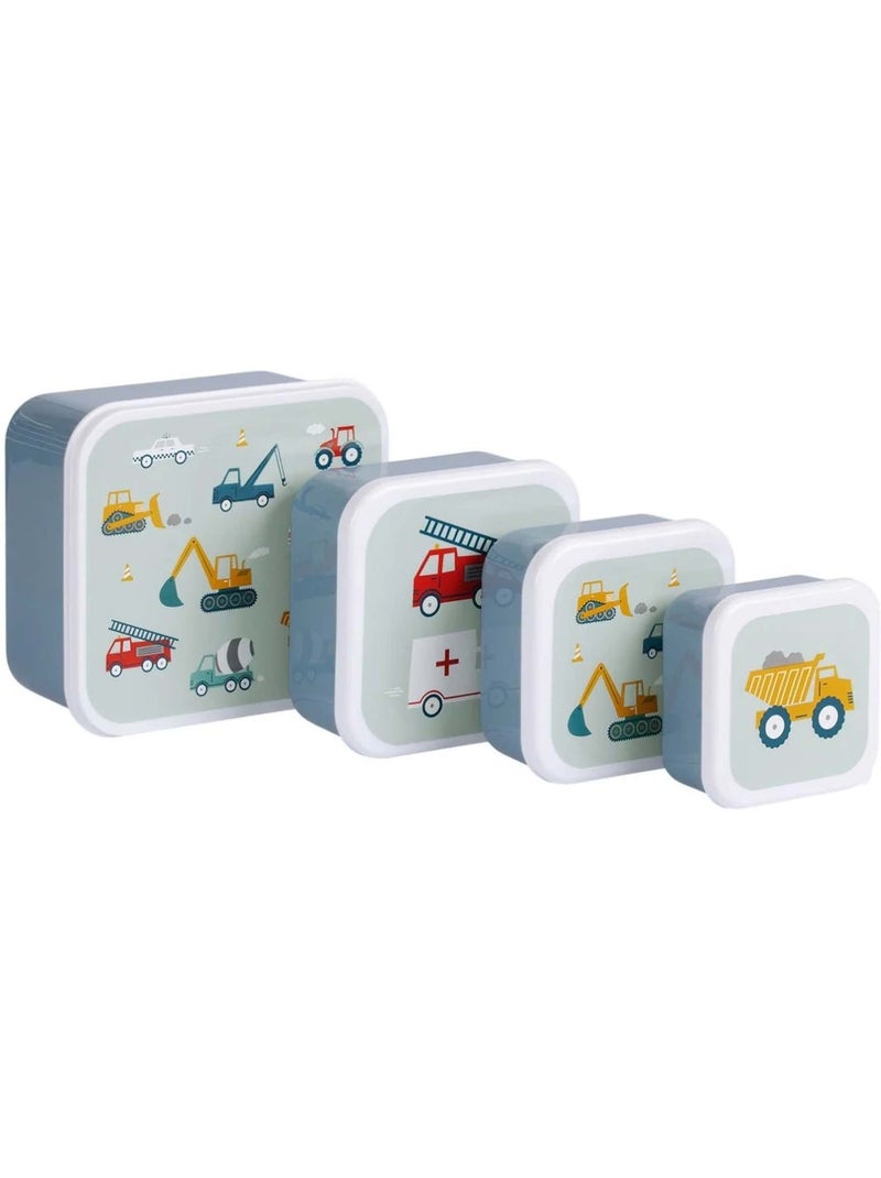 Set di 4 contenitori snack | A Little Lovely Company Grigio - Kiabi