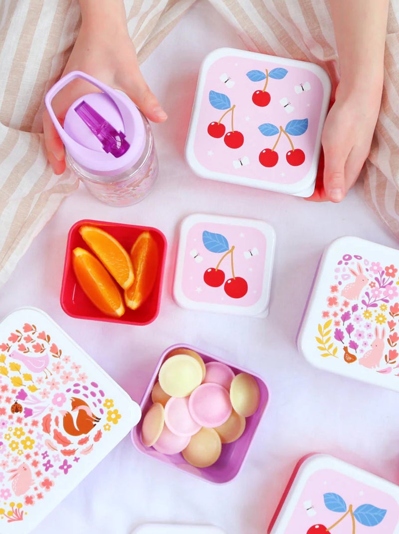 Set di 4 contenitori snack | A Little Lovely Company Rosso - Kiabi