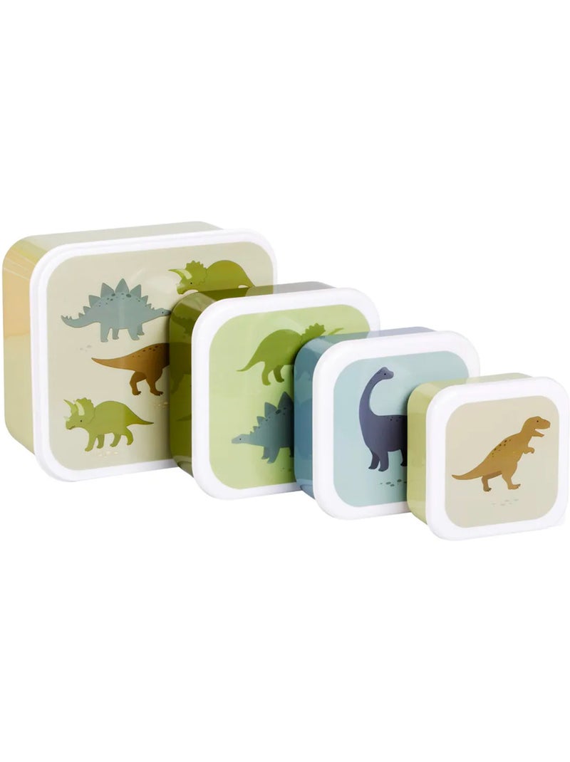 Set di 4 contenitori snack | a little lovely company Verde - Kiabi