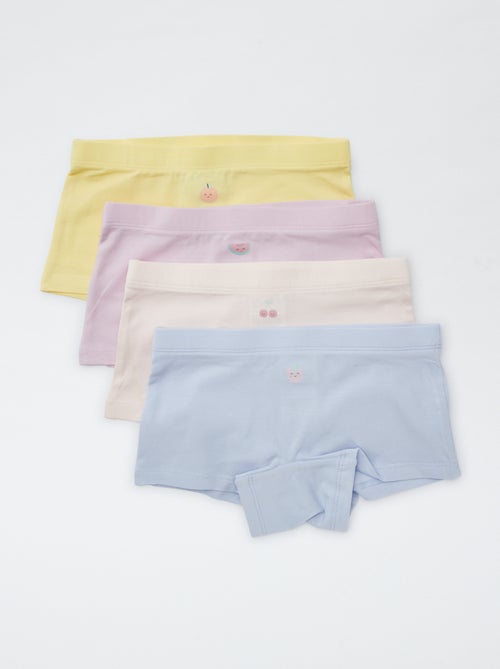 Set di 4 culotte con stampa 'frutti' - Kiabi