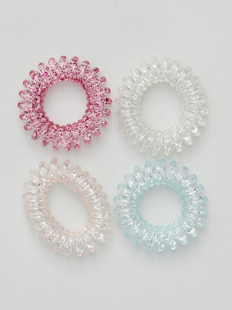 Set di 4 elastici attorcigliati multicolore - Kiabi