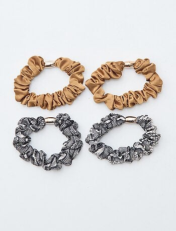 Set di 4 elastici per capelli