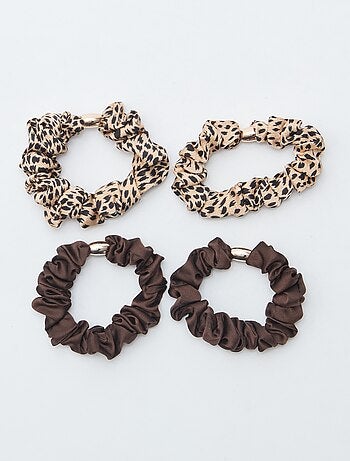 Set di 4 elastici per capelli