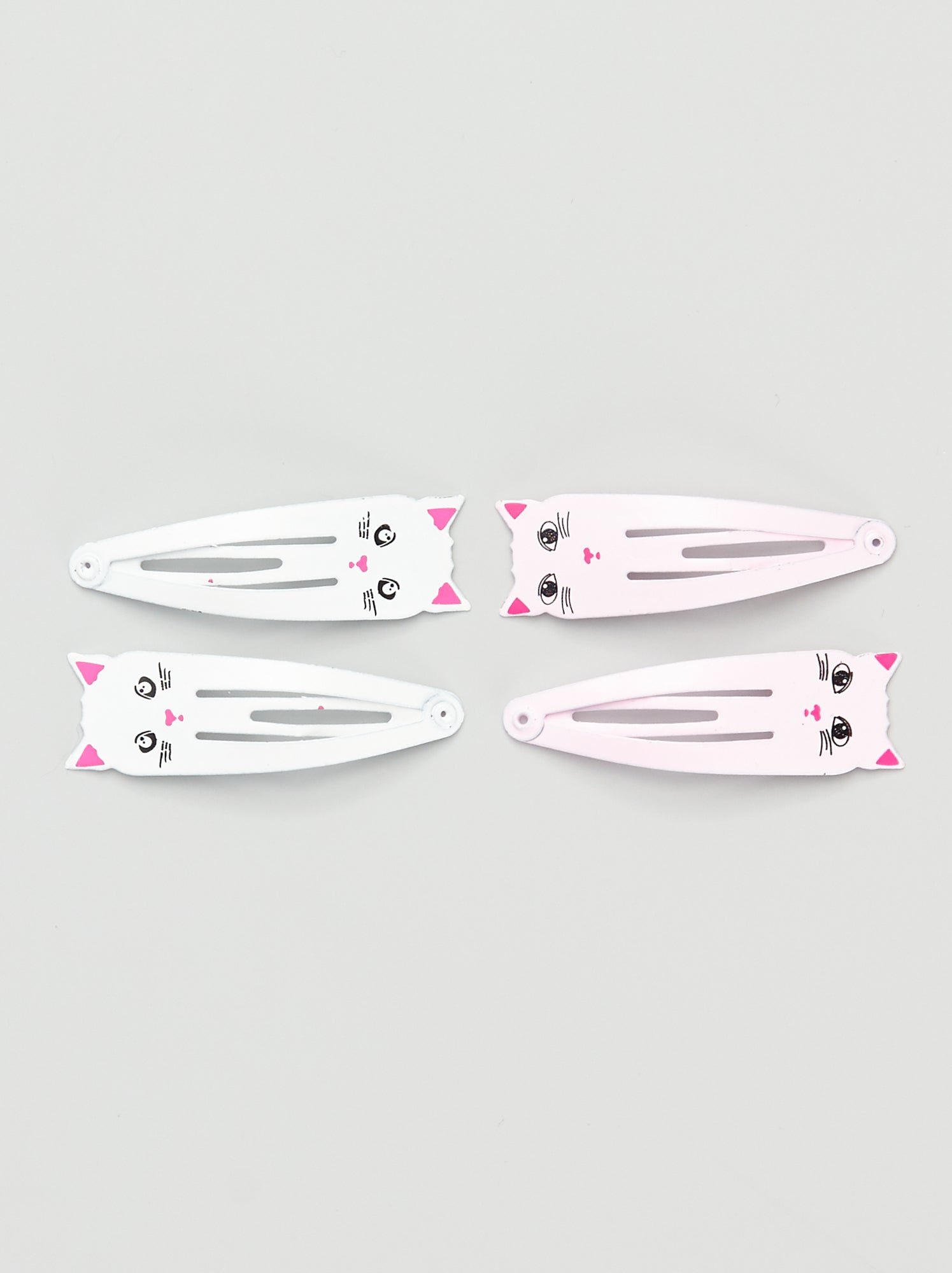 Miya Set Di 4 Fermagli Per Capelli A Spirale Rosa In Raso Bianco: Eleganti Accessori Per Sposa - 3
