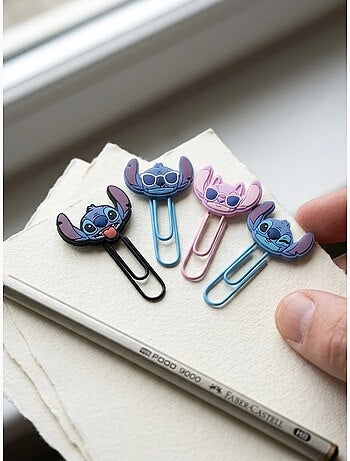 Set di 4 fermagli in alluminio Stitch Disney
