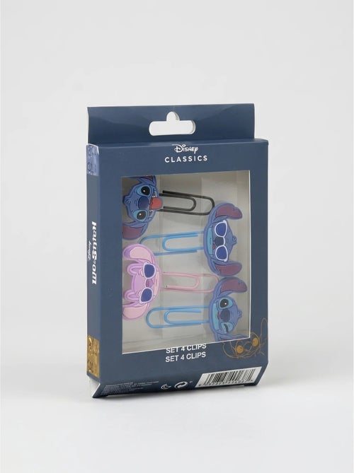 Set di 4 fermagli in alluminio Stitch Disney - Kiabi