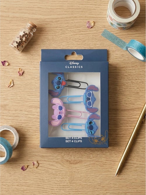 Set di 4 fermagli in alluminio Stitch Disney - Kiabi