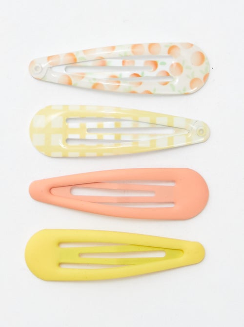 Set di 4 fermagli per capelli clic clac - Kiabi