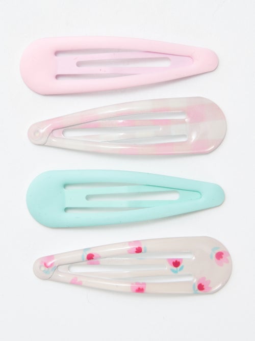 Set di 4 fermagli per capelli clic clac - Kiabi