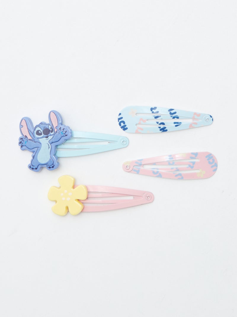 Set di 4 fermagli 'Stitch' BLU - Kiabi