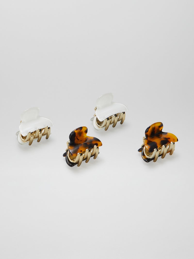 Set di 4 mini mollette per capelli BEIGE - Kiabi